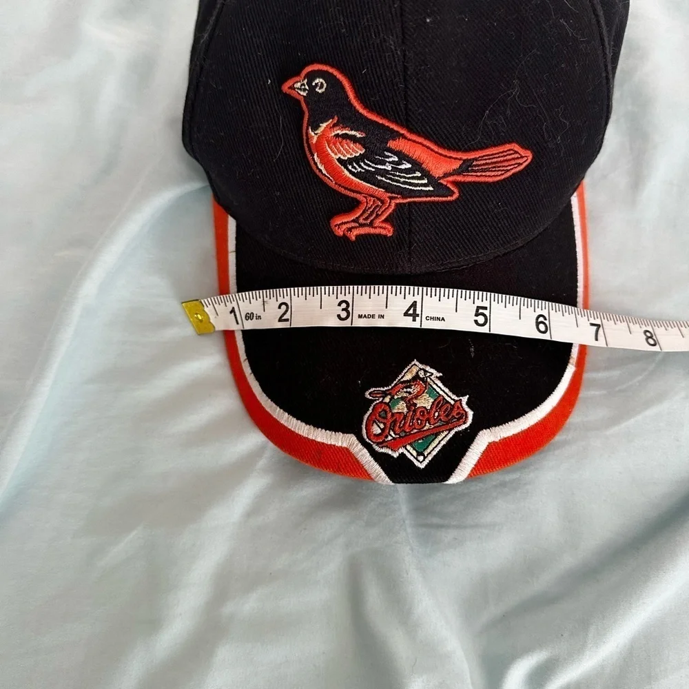 VTG 90’s Baltimore Orioles Twins Enterprises black/orange/ White Baseball Hat.
